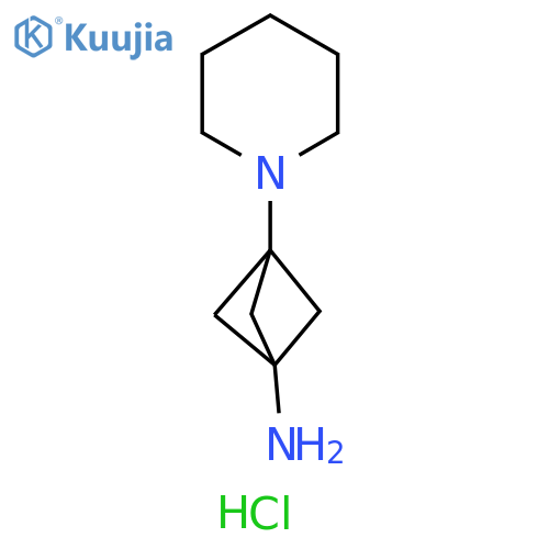 3-(Piperidin-1-yl)bicyclo[1.1.1]pentan-1-amine dihydrochloride structure