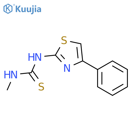Thiourea, N-methyl-N'-(4-phenyl-2-thiazolyl)- structure
