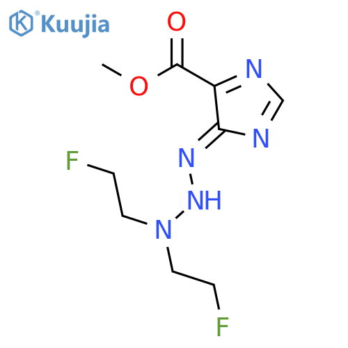 1H-Imidazole-4-carboxylicacid, 5-[3,3-bis(2-fluoroethyl)-1-triazen-1-yl]-, methyl ester structure