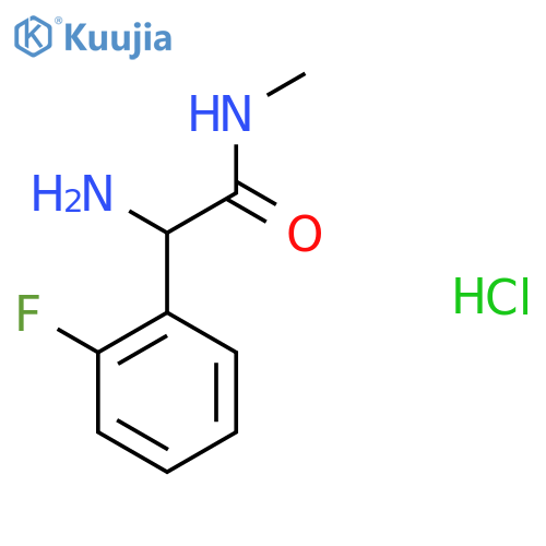 2-amino-2-(2-fluorophenyl)-N-methylacetamide hydrochloride structure