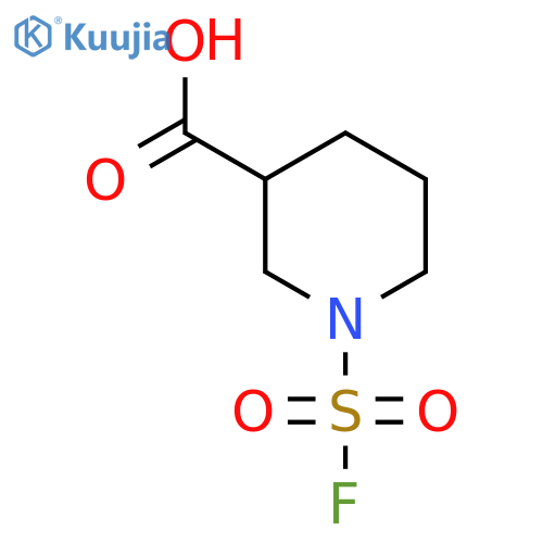 1-(Fluorosulfonyl)piperidine-3-carboxylic acid structure