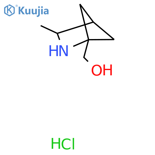 {3-Methyl-2-azabicyclo[2.1.1]hexan-1-yl}methanol hydrochloride structure