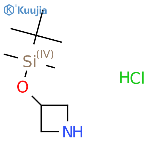 3-((Tert-butyldimethylsilyl)oxy)azetidine hydrochloride structure