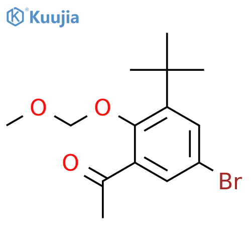 1-[5-Bromo-3-tert-butyl-2-(methoxymethoxy)phenyl]ethan-1-one structure
