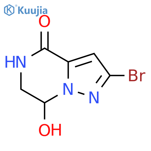 2-bromo-7-hydroxy-4H,5H,6H,7H-pyrazolo[1,5-a]pyrazin-4-one structure