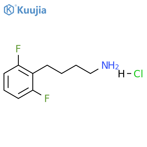 Benzenebutanamine, 2,6-difluoro-, hydrochloride (1:1) structure