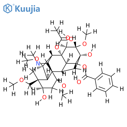 Mesaconitine structure