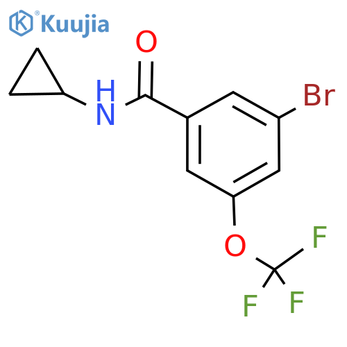 3-Bromo-N-cyclopropyl-5-(trifluoromethoxy)benzamide structure