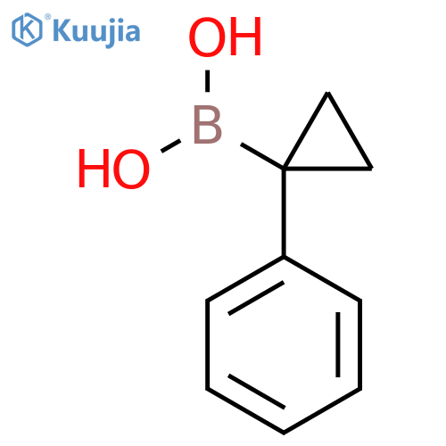 (1-Phenylcyclopropyl)boronic acid structure