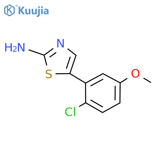 5-(2-Chloro-5-methoxyphenyl)thiazol-2-amine structure