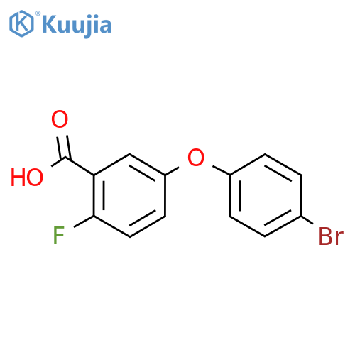 5-(4-Bromophenoxy)-2-fluorobenzoic acid structure