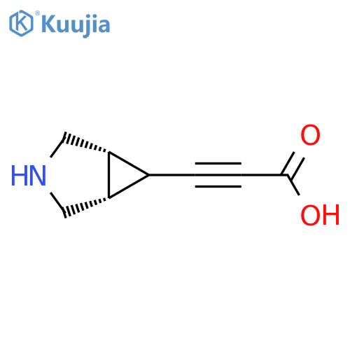 3-(1R,5S,6R)-3-azabicyclo3.1.0hexan-6-ylprop-2-ynoic acid structure
