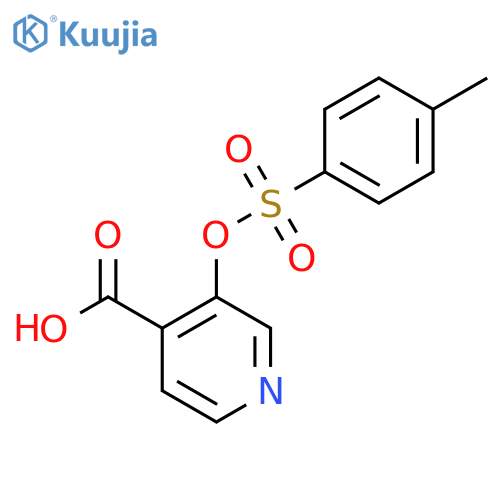 3-[(4-Methylbenzenesulfonyl)oxy]pyridine-4-carboxylic acid structure