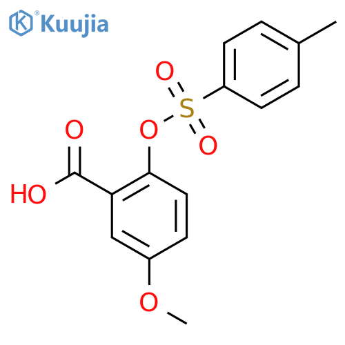 5-Methoxy-2-[(4-methylbenzenesulfonyl)oxy]benzoic acid structure