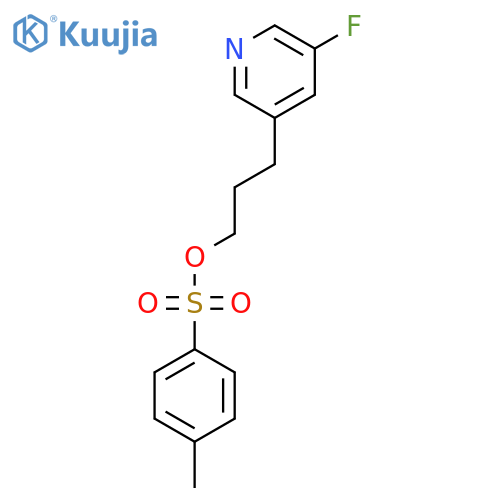 3-(5-Fluoropyridin-3-yl)propyl 4-methylbenzene-1-sulfonate structure
