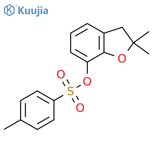 2,2-Dimethyl-2,3-dihydro-1-benzofuran-7-yl 4-methylbenzene-1-sulfonate structure