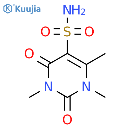 1,3,6-Trimethyl-2,4-dioxo-1,2,3,4-tetrahydropyrimidine-5-sulfonamide structure
