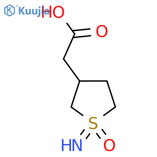 2-(1-Imino-1-oxo-1lambda6-thiolan-3-yl)acetic acid structure