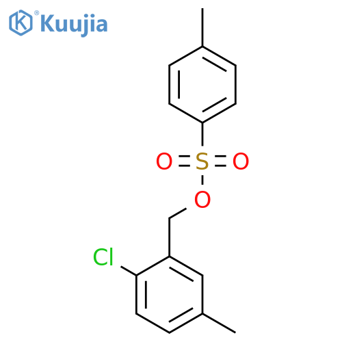 (2-Chloro-5-methylphenyl)methyl 4-methylbenzene-1-sulfonate structure