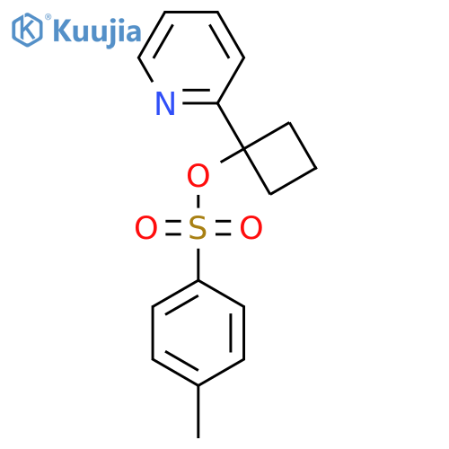 1-(Pyridin-2-yl)cyclobutyl 4-methylbenzene-1-sulfonate structure