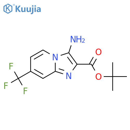 Tert-butyl 3-amino-7-(trifluoromethyl)imidazo[1,2-a]pyridine-2-carboxylate structure