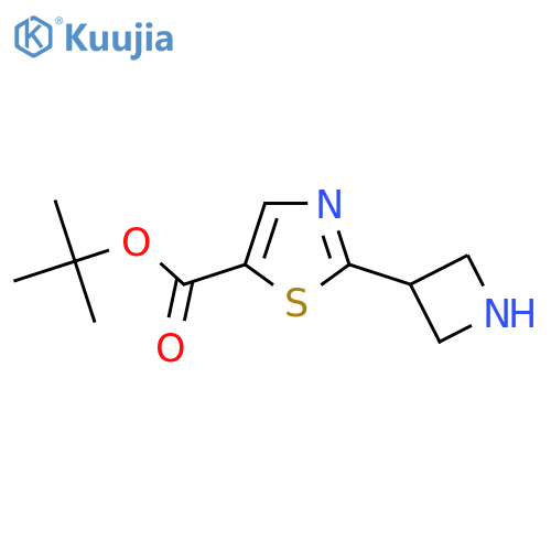 Tert-butyl 2-(azetidin-3-yl)-1,3-thiazole-5-carboxylate structure
