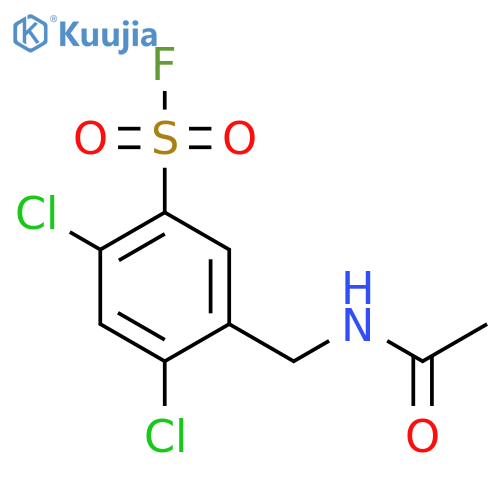 2,4-Dichloro-5-(acetamidomethyl)benzene-1-sulfonyl fluoride structure