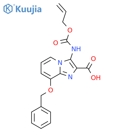 8-(Benzyloxy)-3-{[(prop-2-en-1-yloxy)carbonyl]amino}imidazo[1,2-a]pyridine-2-carboxylic acid structure