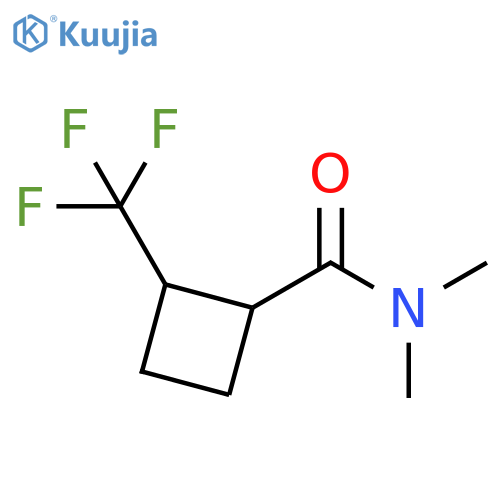 Cyclobutanecarboxamide, N,N-dimethyl-2-(trifluoromethyl)- structure