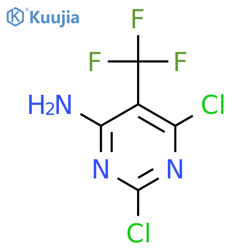2,6-Dichloro-5-(trifluoromethyl)pyrimidin-4-amine structure