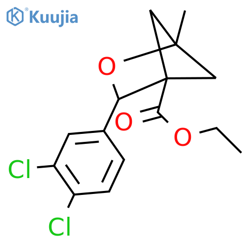Ethyl 3-(3,4-dichlorophenyl)-1-methyl-2-oxabicyclo[2.1.1]hexane-4-carboxylate structure
