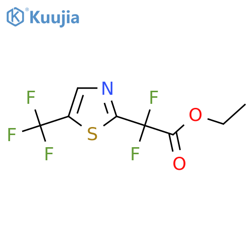 Ethyl 2,2-difluoro-2-[5-(trifluoromethyl)-1,3-thiazol-2-yl]acetate structure