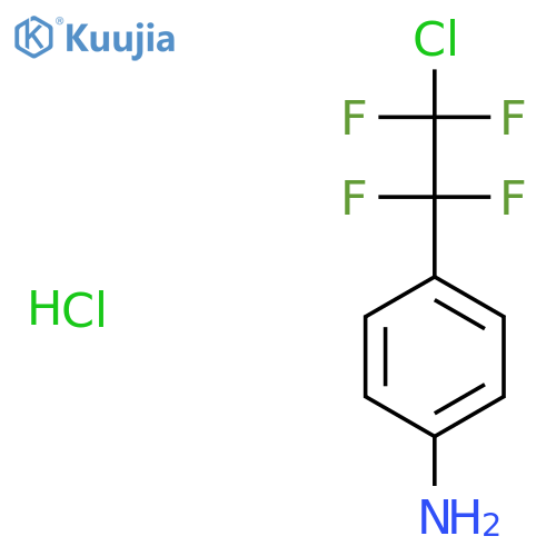 4-(2-Chloro-1,1,2,2-tetrafluoroethyl)aniline hydrochloride structure