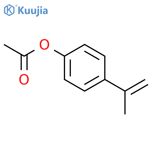 Phenol,4-(1-methylethenyl)-, 1-acetate structure