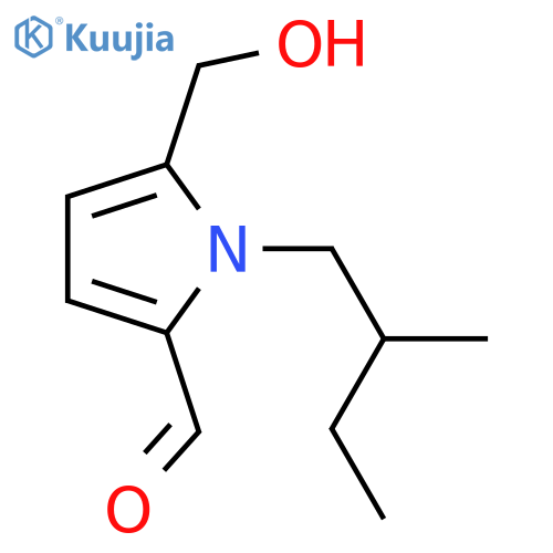 5-(Hydroxymethyl)-1H-pyrrole-2-carboxaldehyde; N-(2ξ-Methylbutyl) structure
