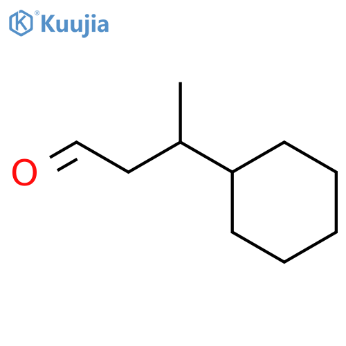 Cyclohexanepropanal, b-methyl- structure