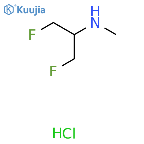 (1,3-Difluoropropan-2-yl)(methyl)amine hydrochloride structure