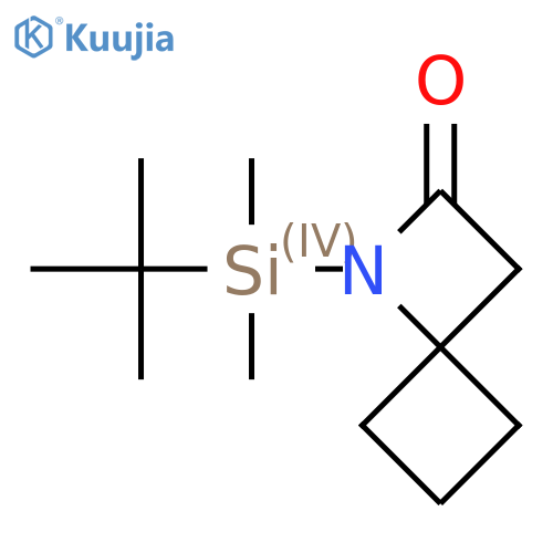 1-(Tert-butyldimethylsilyl)-1-azaspiro[3.3]heptan-2-one structure