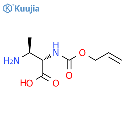 (2S,3S)-3-amino-2-{[(prop-2-en-1-yloxy)carbonyl]amino}butanoic acid structure