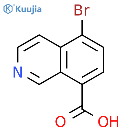 8-Isoquinolinecarboxylic acid, 5-bromo- structure