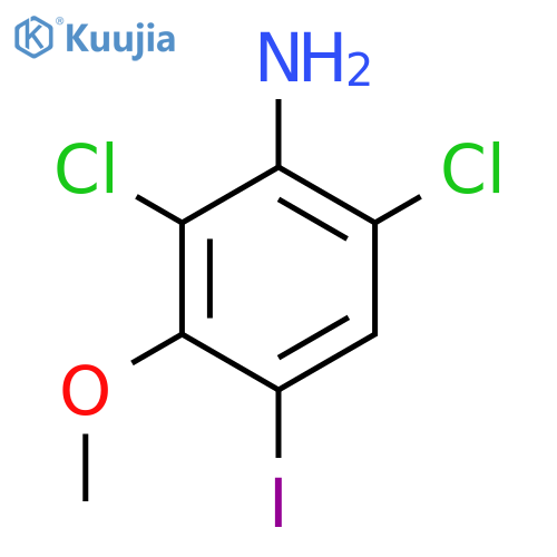2,6-Dichloro-4-iodo-3-methoxyaniline structure