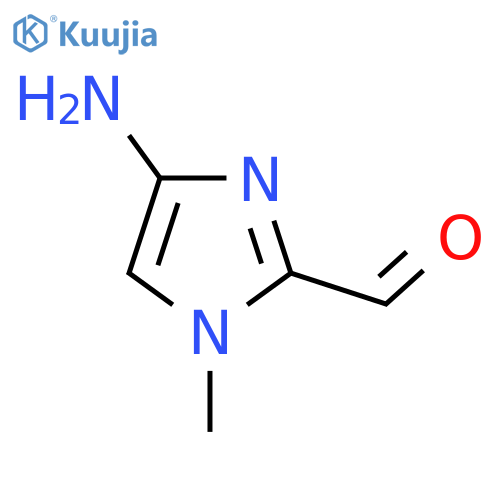 4-amino-1-methyl-1H-imidazole-2-carbaldehyde structure