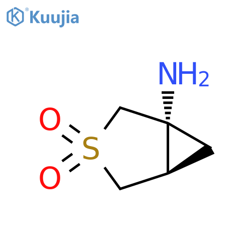 rac-(1R,5R)-1-amino-3lambda6-thiabicyclo[3.1.0]hexane-3,3-dione structure