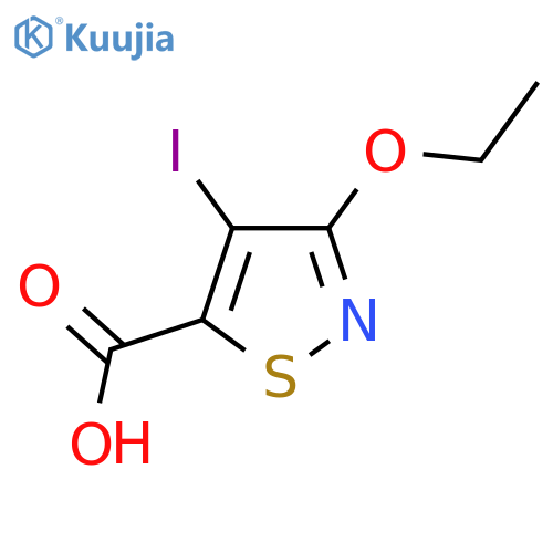 3-Ethoxy-4-iodo-1,2-thiazole-5-carboxylic acid structure