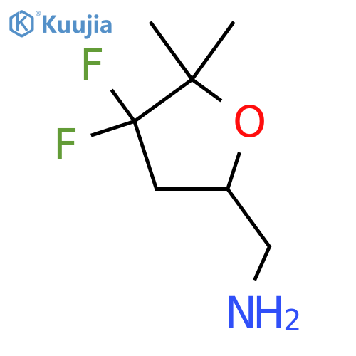 1-(4,4-Difluoro-5,5-dimethyloxolan-2-yl)methanamine structure
