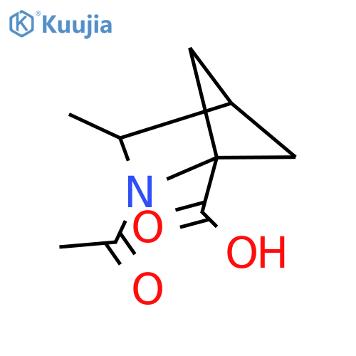 2-Acetyl-3-methyl-2-azabicyclo[2.1.1]hexane-1-carboxylic acid structure