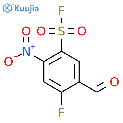 4-Fluoro-5-formyl-2-nitrobenzene-1-sulfonyl fluoride structure