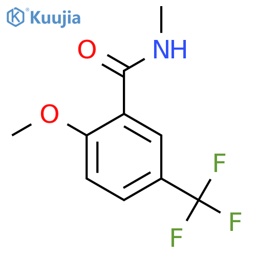 2-Methoxy-N-methyl-5-(trifluoromethyl)benzamide structure