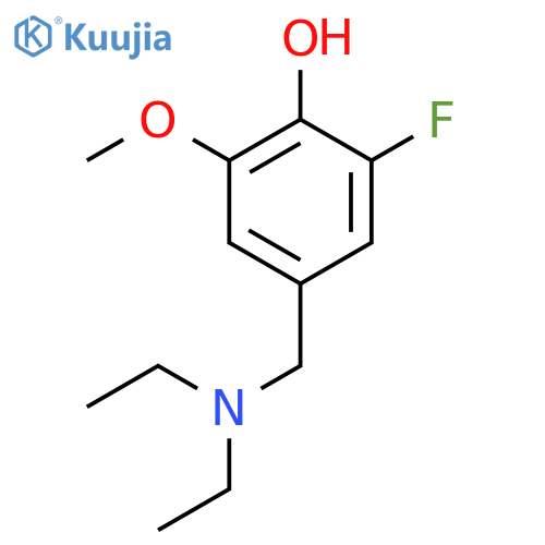 4-((Diethylamino)methyl)-2-fluoro-6-methoxyphenol structure