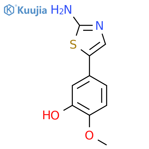 5-(2-Aminothiazol-5-yl)-2-methoxyphenol structure